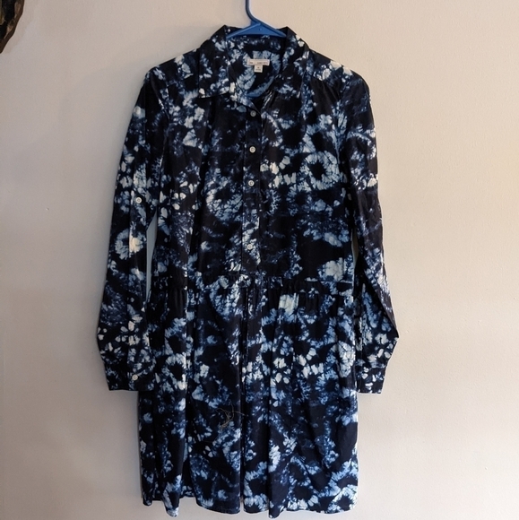 Gap Designed & Crafted Tie Dye Dress Tie Waist X-Small - Picture 1 of 9